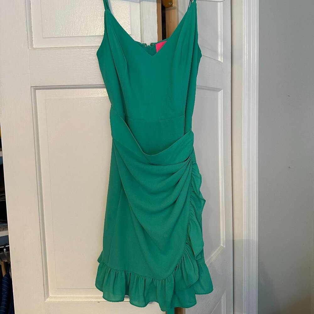 Lilly Pulitzer Alisa green wrap dress - Size 00
